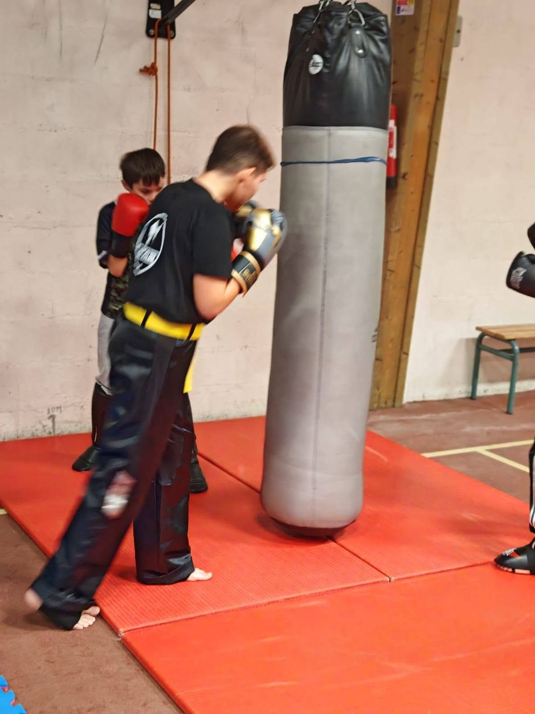 Travail au sac de frappe